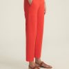 Donna Rosso 35 | Pantalone Con Elastico Dietro In Vita Tinto Capo